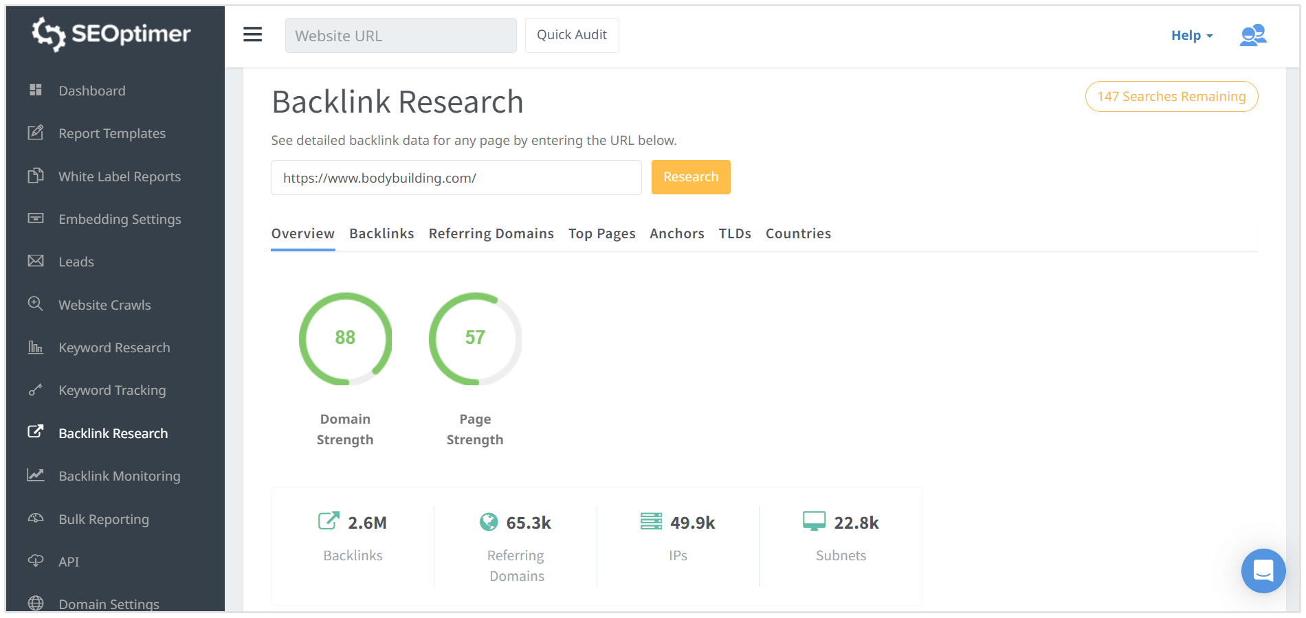 perfil de link de fisiculturismo